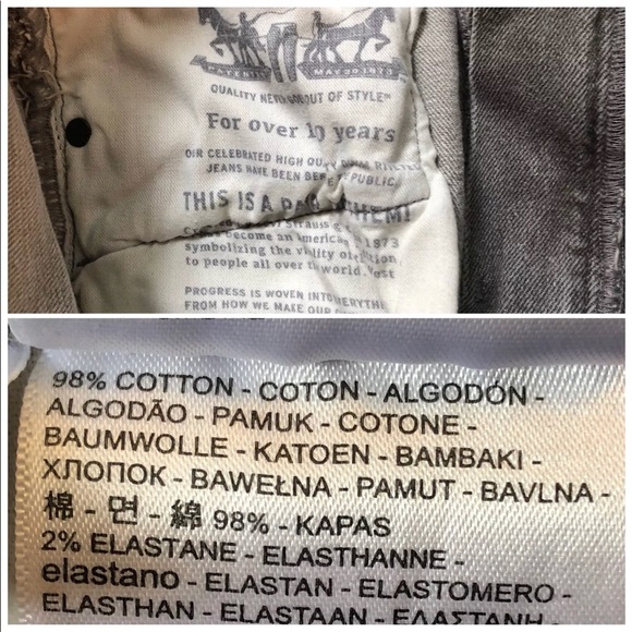 LEVI’S Women’s 505c Premium Jeans, Gray - Picture 7 of 7